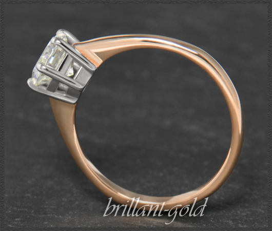 Brillant Ring aus 585 Gold mit 1,04ct, VS1